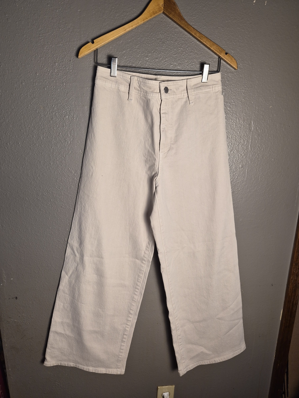 Universal Thread Womens Wide-Leg  Cream Denim Pants